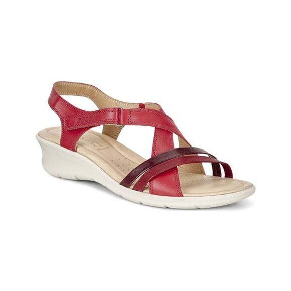 NWT Ecco Felicia Chili Bordeaux Red Leather Sandal‎ 41 / 10-10.5 - Picture 1 of 8